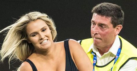 kinsey wolanski topless|Champions League streaker shows her body has still got it in。